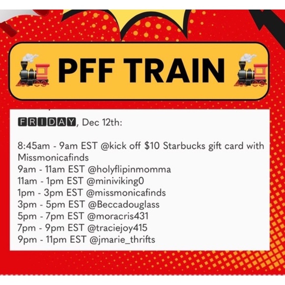 Join us for the PFF Train! Friday, December 12th! - Picture 2 of 2